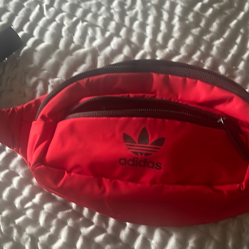 ADDIDAS Unisex Black Waist Pack, Fanny Pack - Women’s/Men’s OS